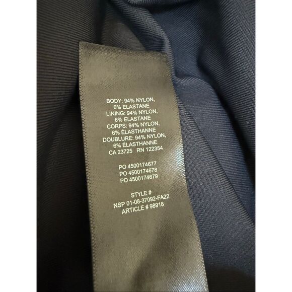 ARITZIA Babaton CONTOUR ANTHRACITE LONG SLEEVE SQUARE NECK MINI DRESS size S - Picture 9 of 9